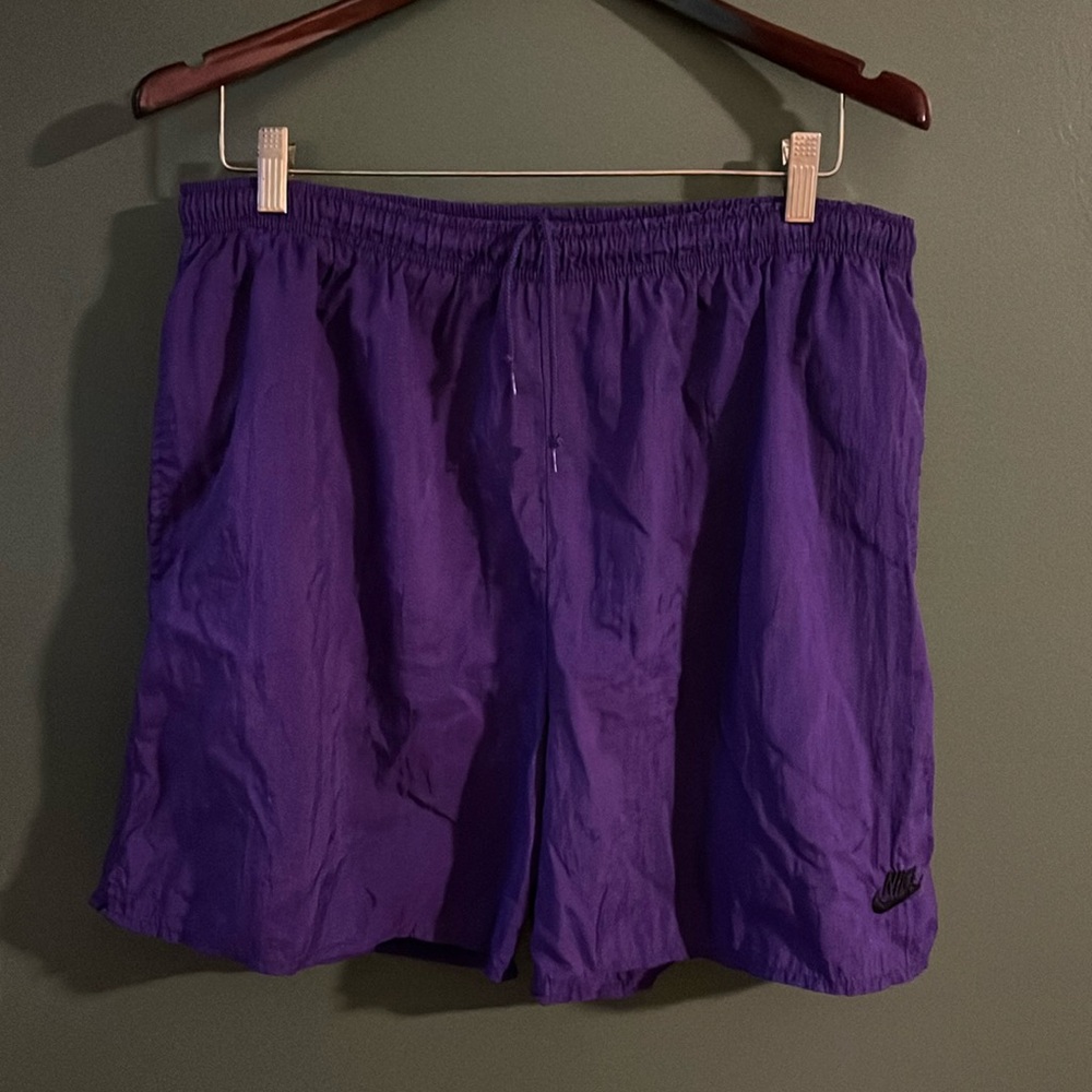 Nike Swimming Trunks 100% Nylon Purple with drawstrings Size XL